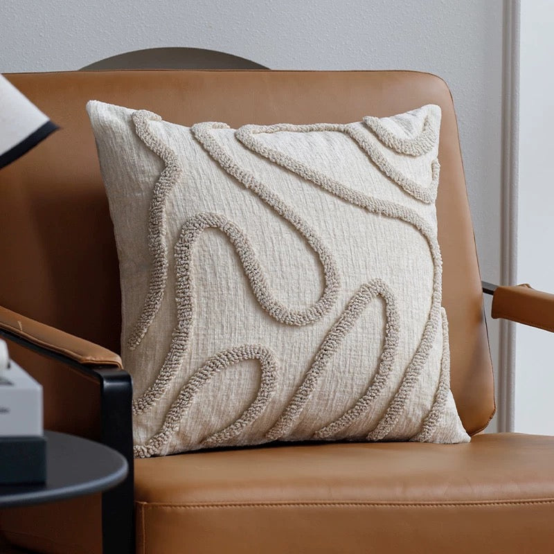 Abstract Line Pillow Cover
