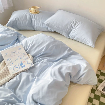 Pastel Blue & Cream Duvet Cover Set YP110