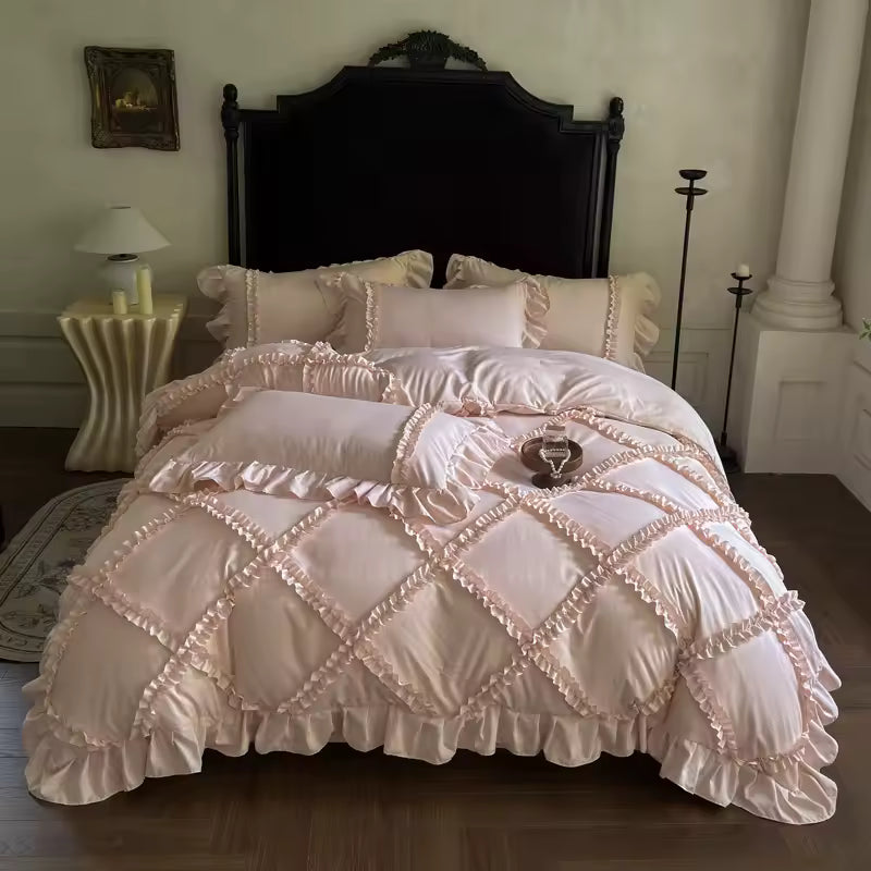 French Princess Ruffle Bedding Set