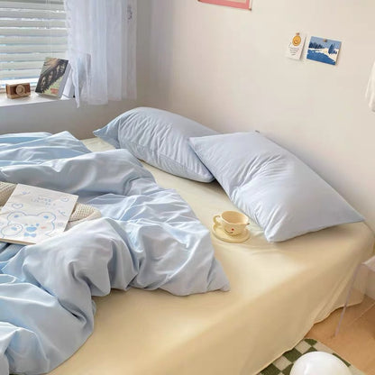 Pastel Blue & Cream Duvet Cover Set YP110