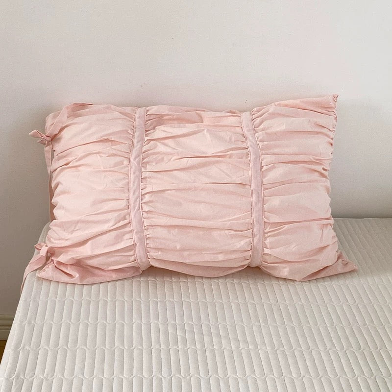 Coquette Pleated Cotton Pillowcase