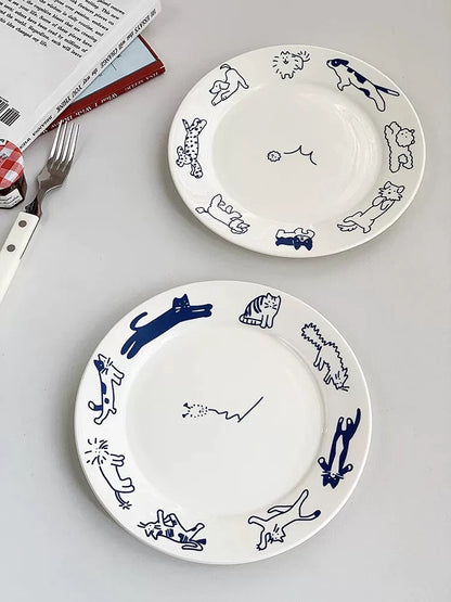 Plato de cerámica vintage coreano YP43