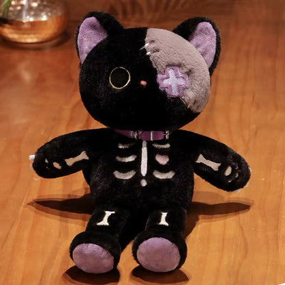 Kawaii Skeleton Cat Plush Toy