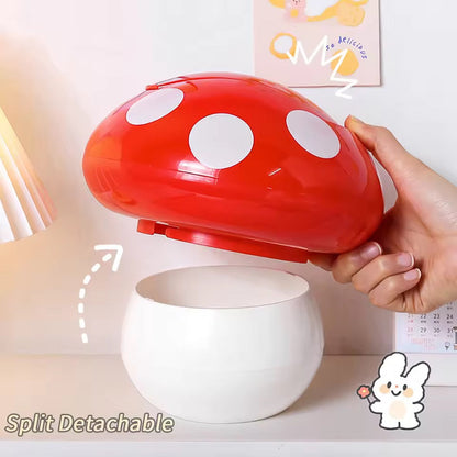 Cute Mushroom Desk Trash Can YP03