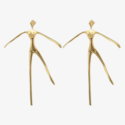 Sculptural Brass Cabinet Handle | Thinker Drawer Pull for Cabinets & Wardrobes