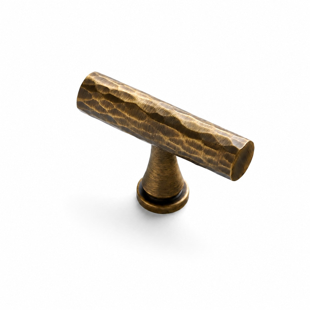 Hand-Hammered Solid Brass Cabinet Pulls Knobs