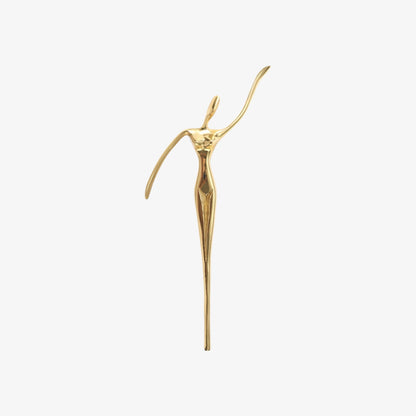 Sculptural Brass Cabinet Handle | Thinker Drawer Pull for Cabinets & Wardrobes