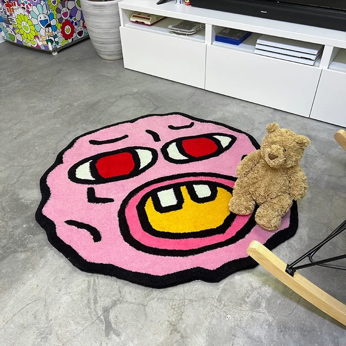 Cherry Bomb Pink Tufted Rug