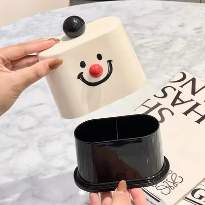 Caja de almacenamiento de maquillaje acrílica Smile