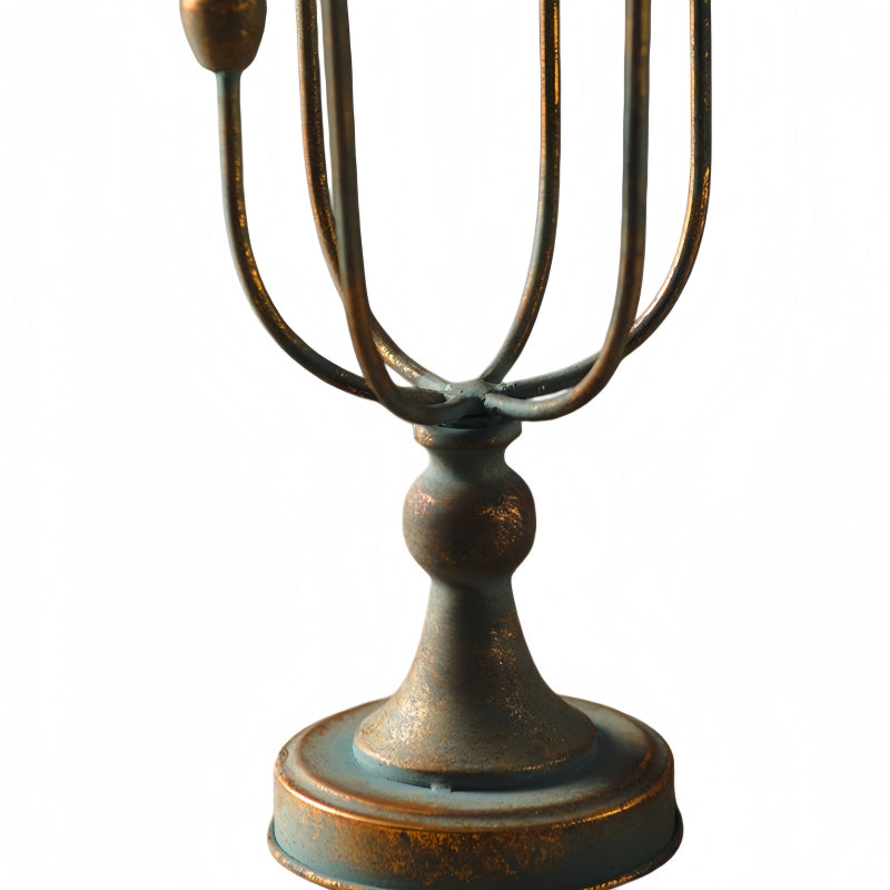 French Vintage Multi-Arm Iron Candle Holder
