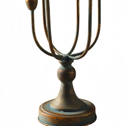 French Vintage Multi-Arm Iron Candle Holder