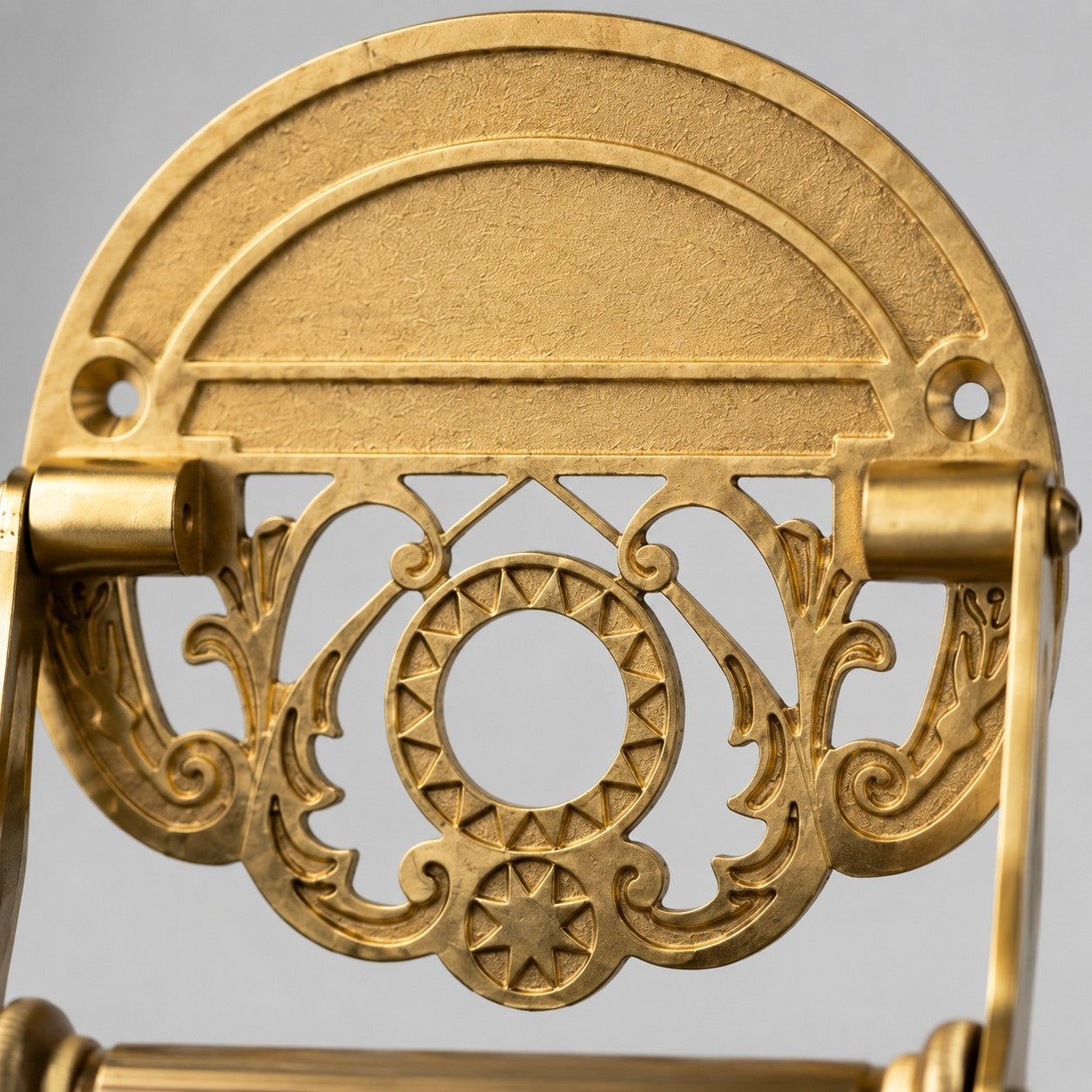 Antique Brass Toilet Paper Holder with Walnut Roller