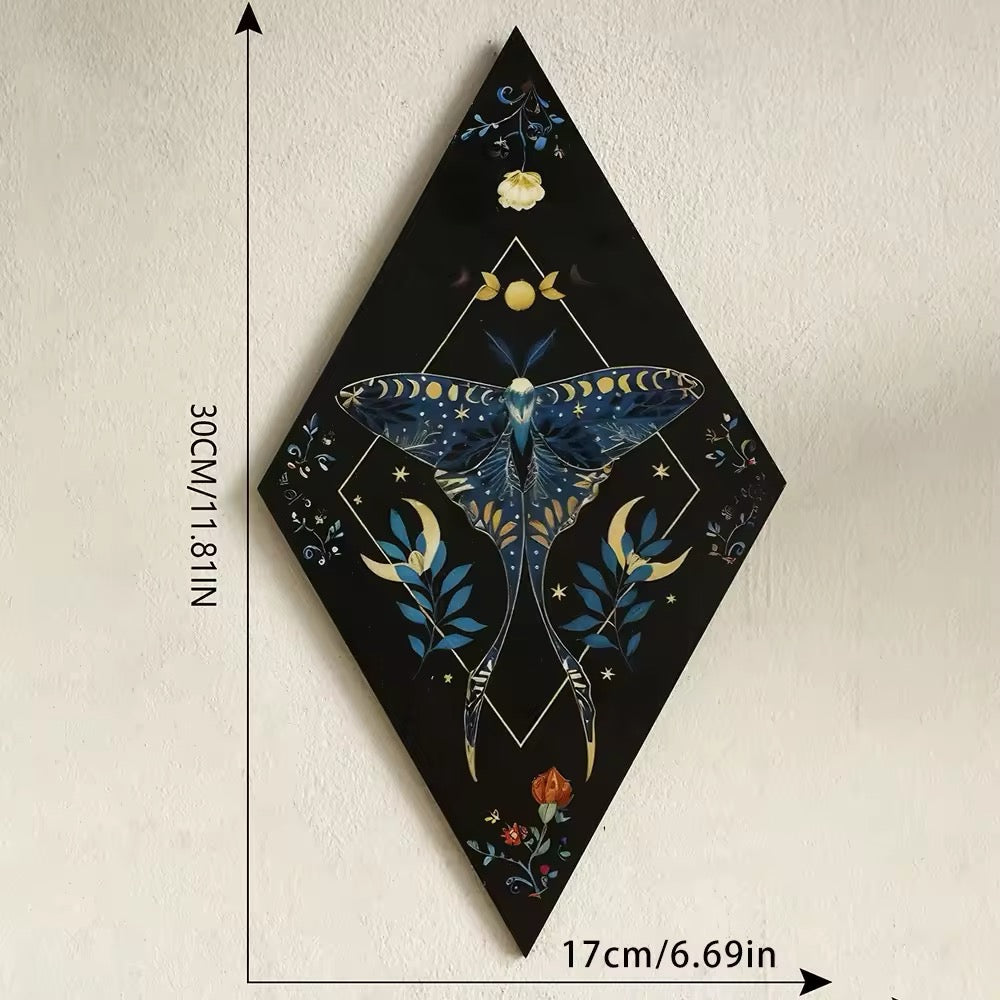 Decoración de pared de mariposas y brujas