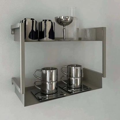Minimalist Stainless Steel Coffee Cup Set