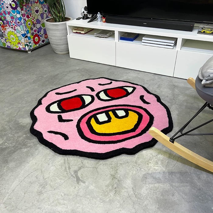 Cherry Bomb Pink Tufted Rug