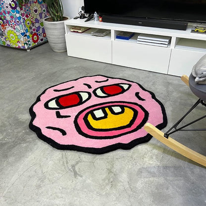 Cherry Bomb Pink Tufted Rug