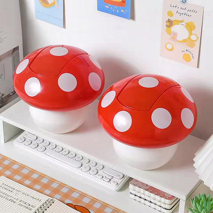 Cute Mushroom Desk Trash Can YP03