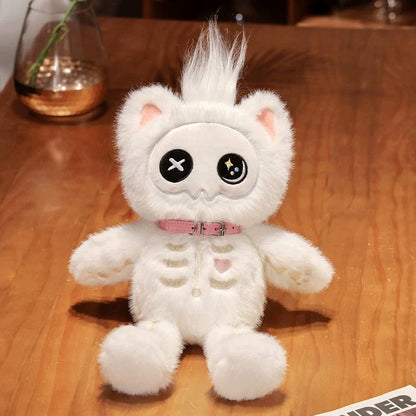 Kawaii Skeleton Cat Plush Toy