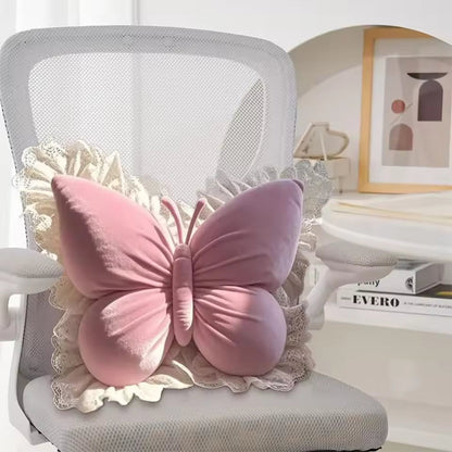 Princess Butterfly Decorative Pillow
