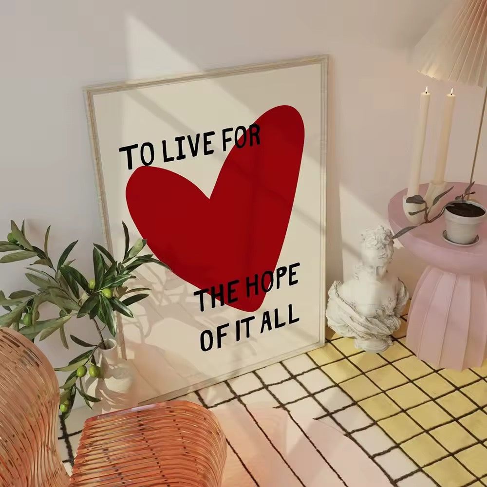 Red Heart Poster