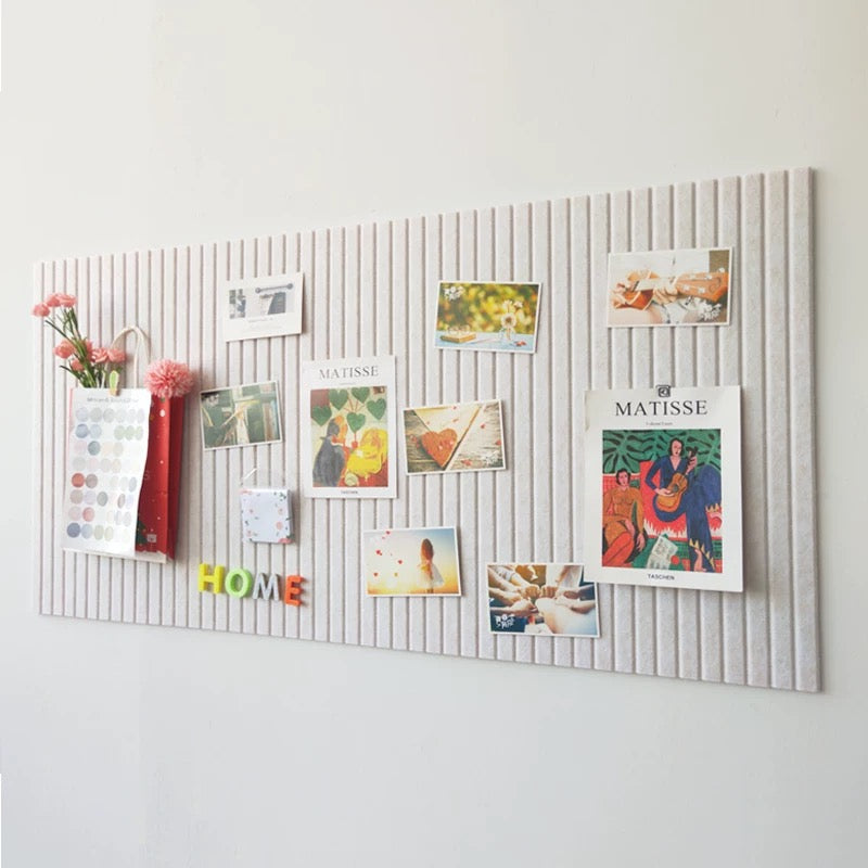Minimalist Felt Slat Bulletin Board