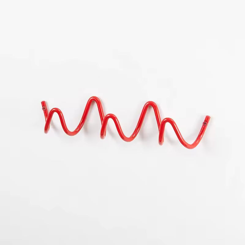 Modern Metal Wavy Wall Hook Rack