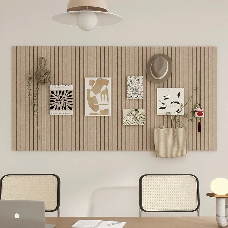 Minimalist Felt Slat Bulletin Board