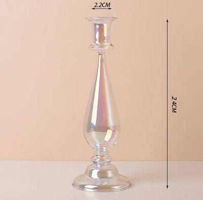 Candelabro de vidrio cónico YP40