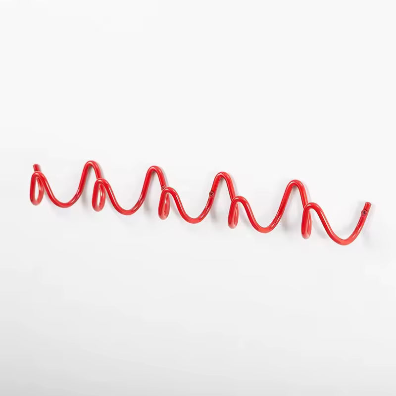 Modern Metal Wavy Wall Hook Rack