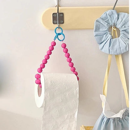 Porta pañuelos colgante rosa