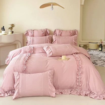 Coquette Ruffled Duvet Cover Set