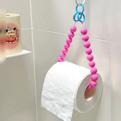 Porta pañuelos colgante rosa