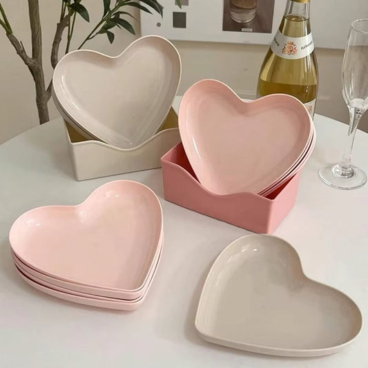 Pink Heart Dishes Set YP44