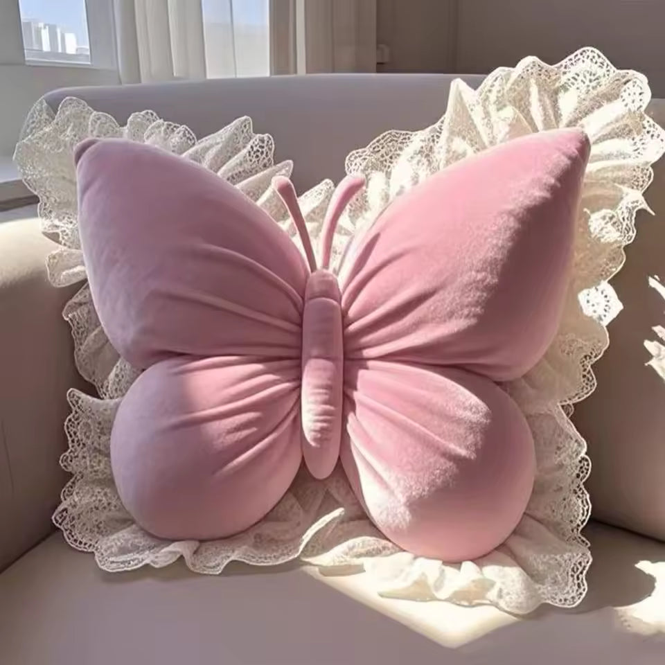 Princess Butterfly Decorative Pillow
