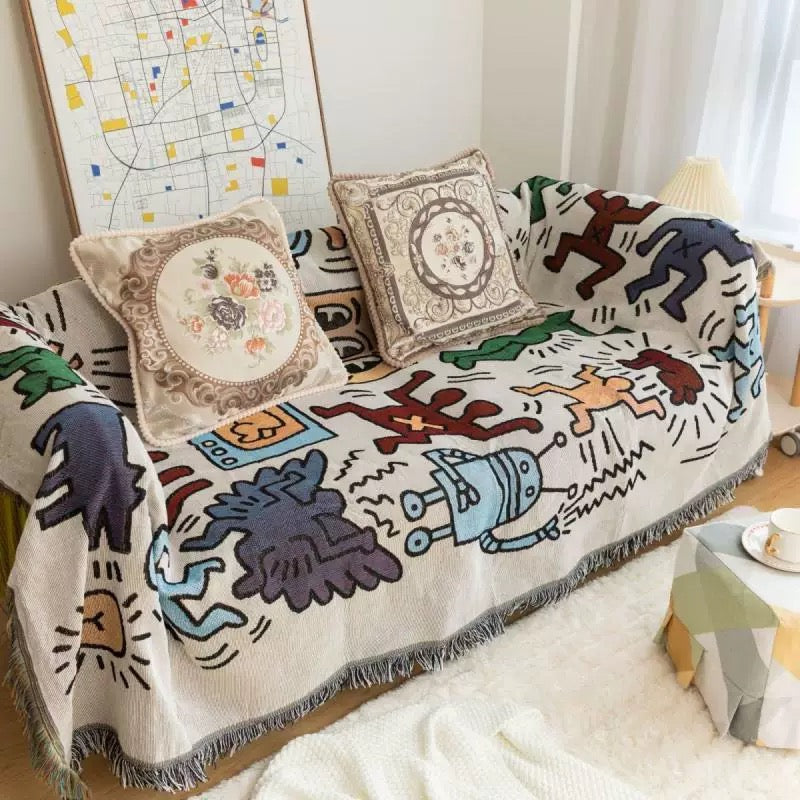 Retro Art Throw Blanket YP52