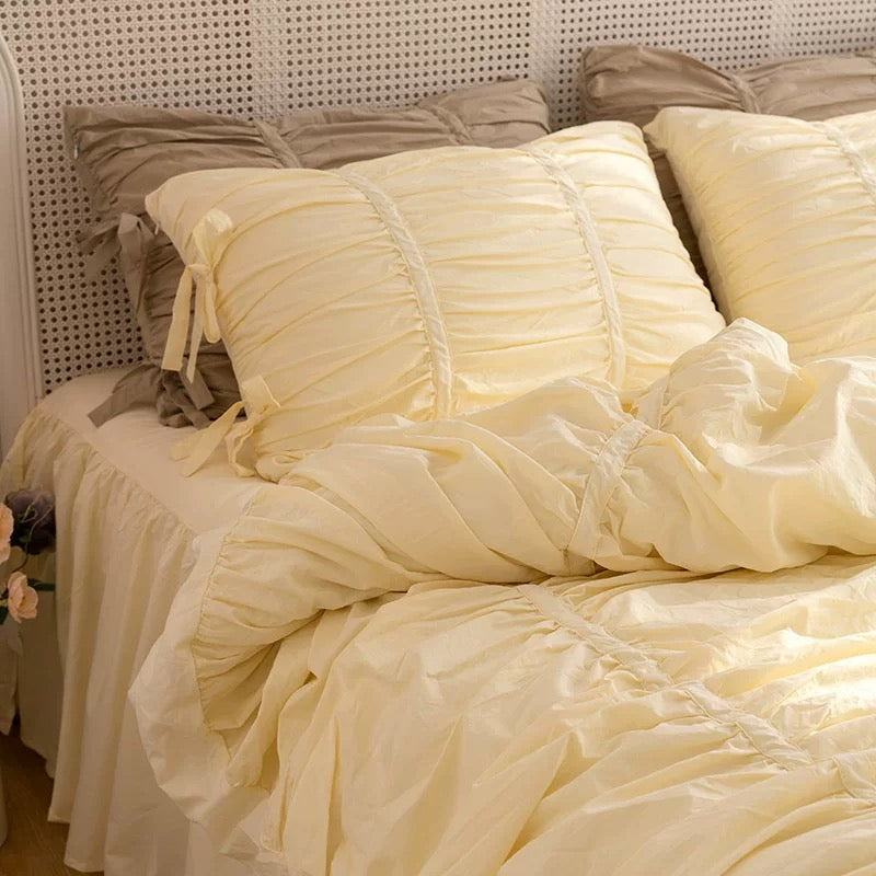 Coquette Pleated Cotton Pillowcase