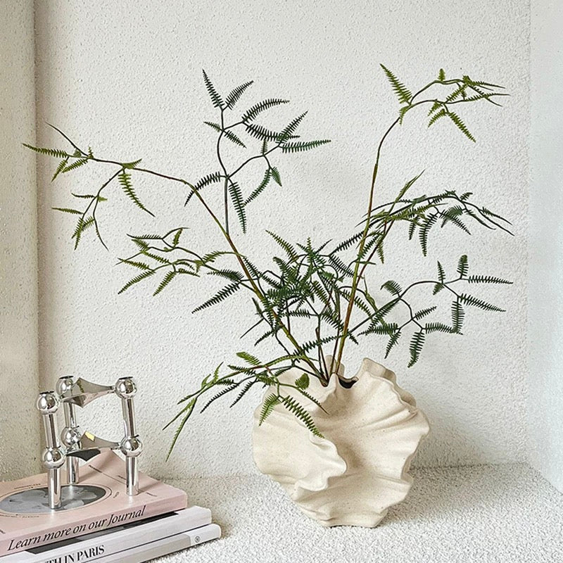 Minimalist Coral Ceramic Vase
