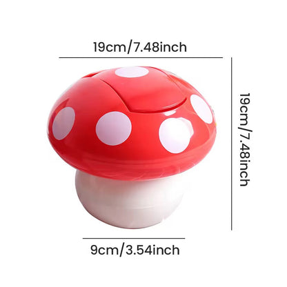 Cute Mushroom Desk Trash Can YP03