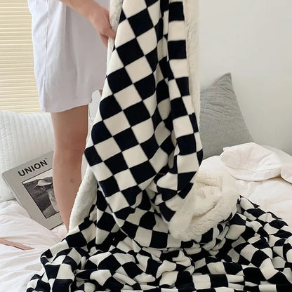 Nordic Checkerboard Blanket YP56