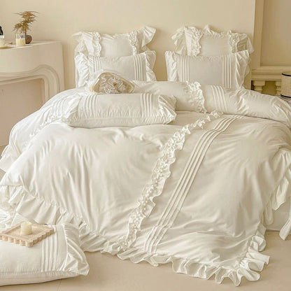 Coquette Ruffled Duvet Cover Set