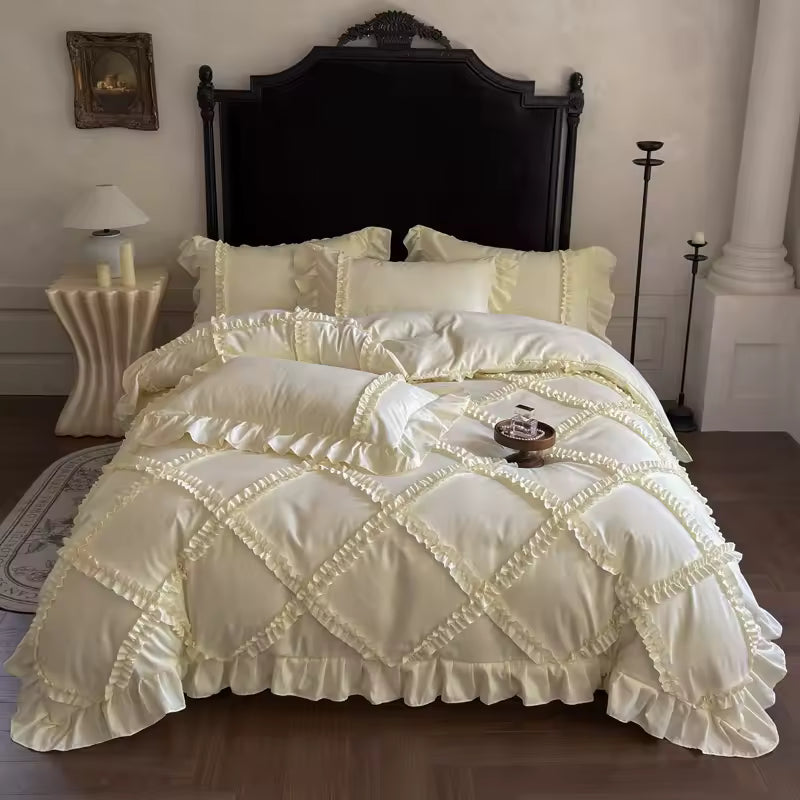 French Princess Ruffle Bedding Set