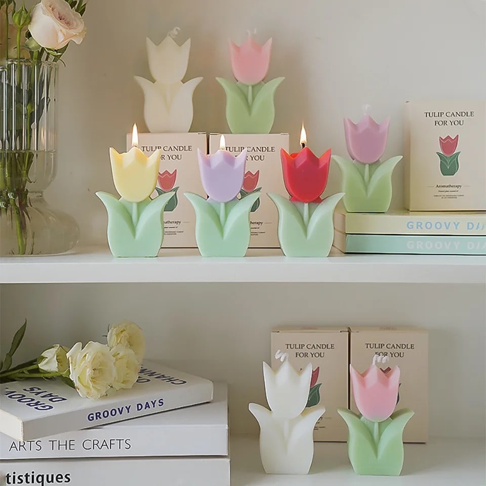 Velas de tulipán