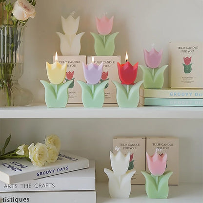Velas de tulipán