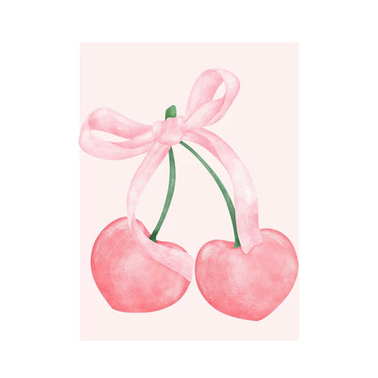Pink Bow Coquette Poster
