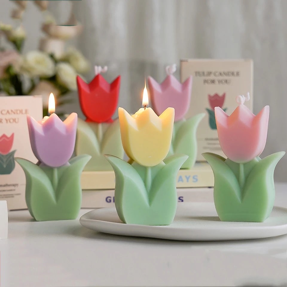 Velas de tulipán