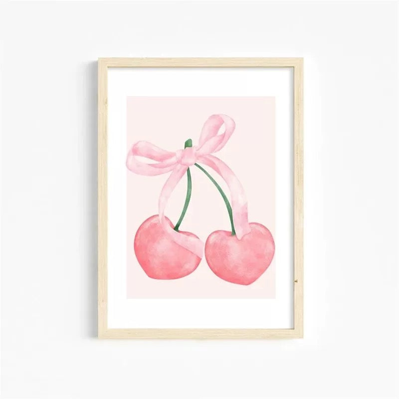 Pink Bow Coquette Poster