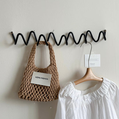 Modern Metal Wavy Wall Hook Rack