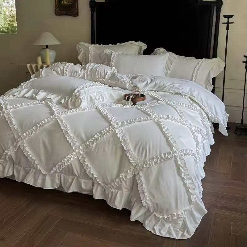 French Princess Ruffle Bedding Set