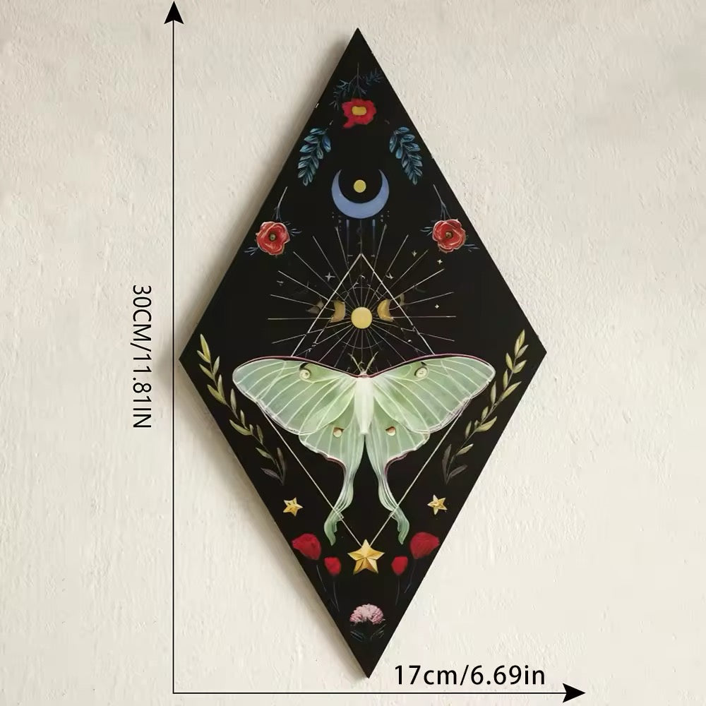 Decoración de pared de mariposas y brujas