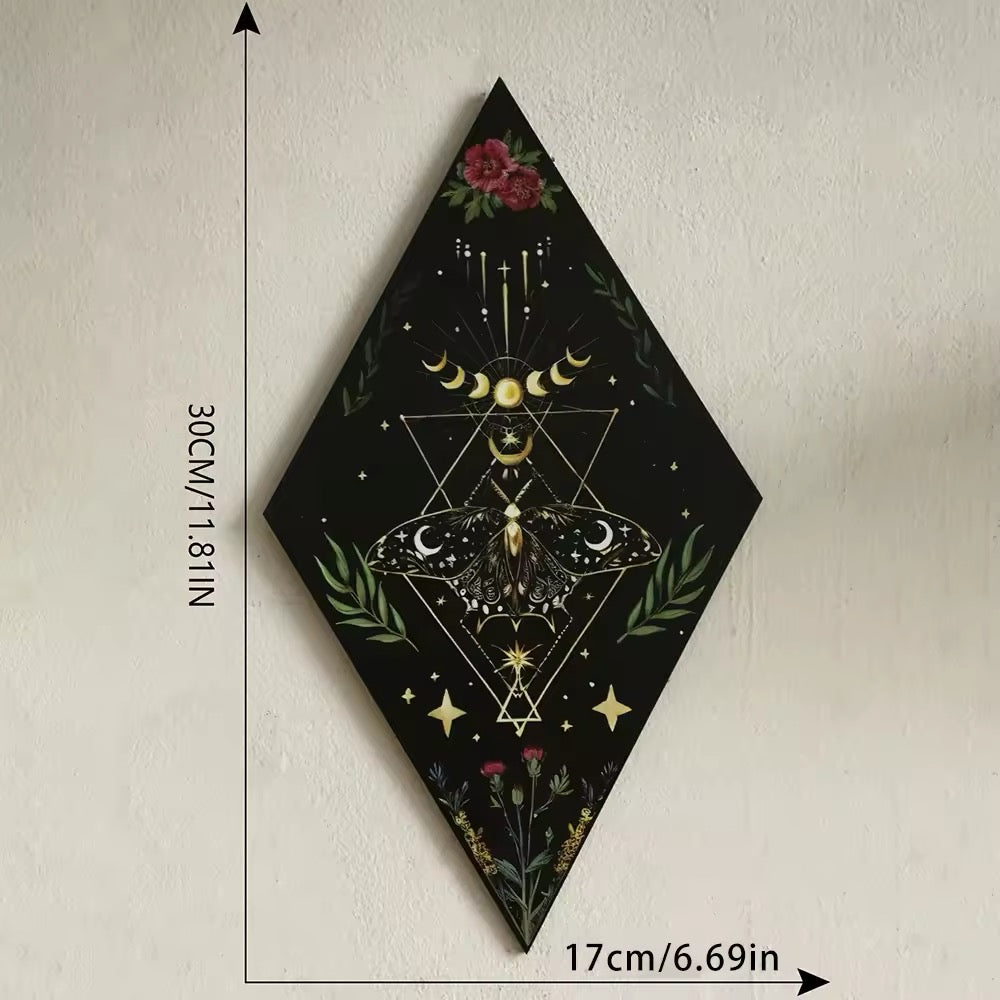 Decoración de pared de mariposas y brujas